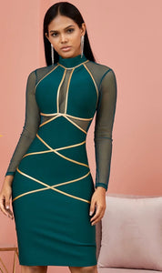 Emerald Bandage Dress