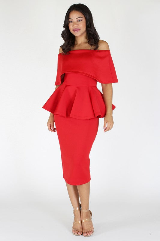 Fifth Ave Dress (PLUS SIZE) RED