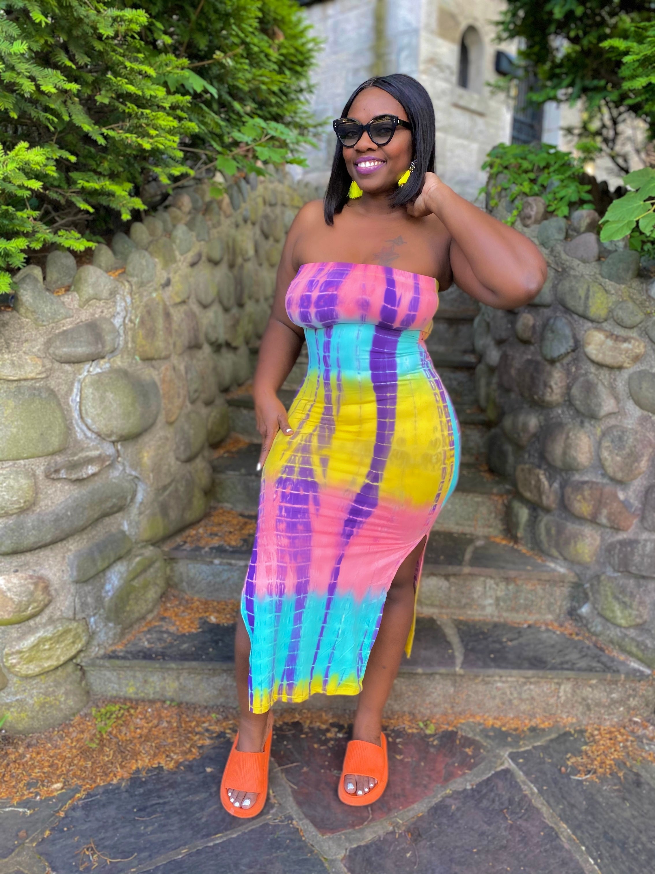 Tie Dye Boob Tube Midi Dress Abigail Blue Green Tie Dye Print Midi Dress Get That Tie Dye Boob Tube Midi Dress Abigail Blue Green Tie Dye Print Midi Dress Get That
